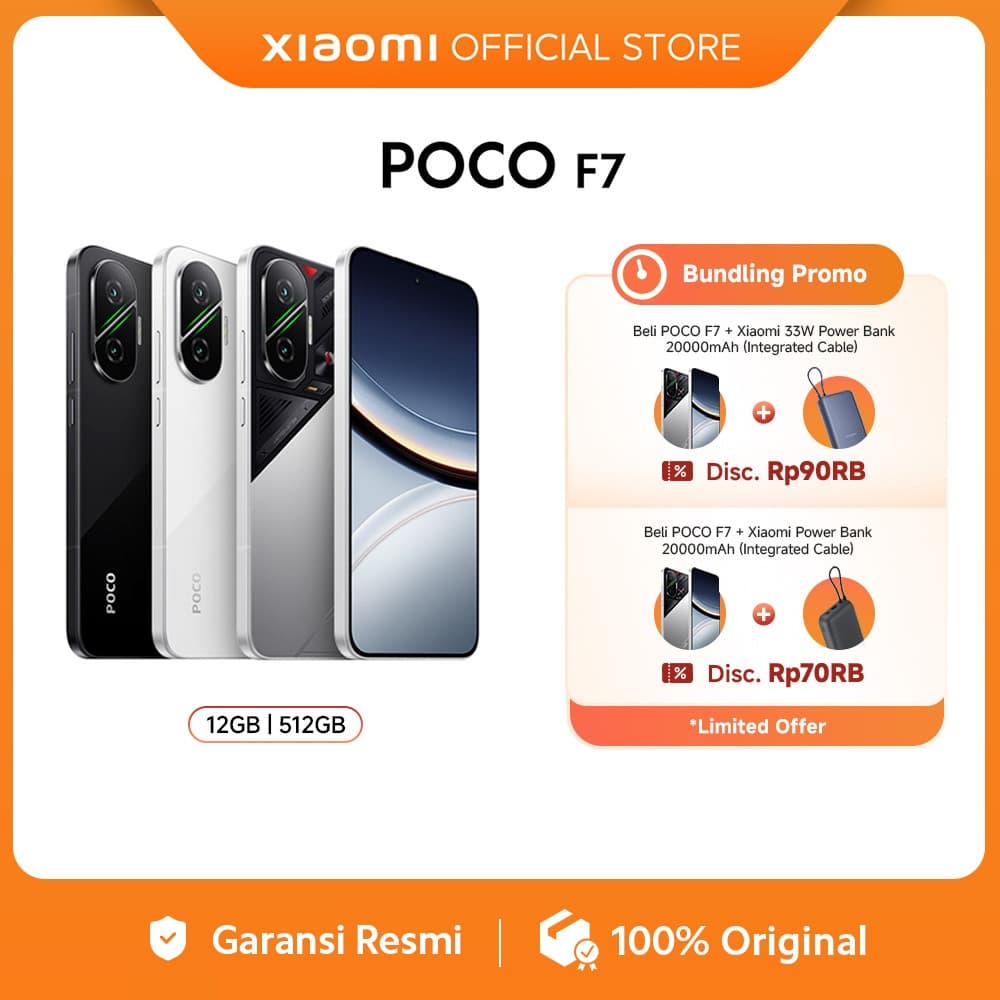 POCO F7 (12/512GB) | Snapdragon® 8s Gen 4 | 6500mAh with 90W HyperCharge | 6.83" 1.5K 120Hz AMOLED display | 50MP dual camera with OIS | IP68 dust and water resistance [Official Store]
